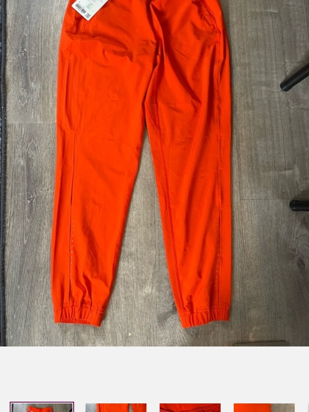 lululemon athletica Bright Orange Athletic Jogger Leggings Size 6
